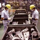 Production line workers